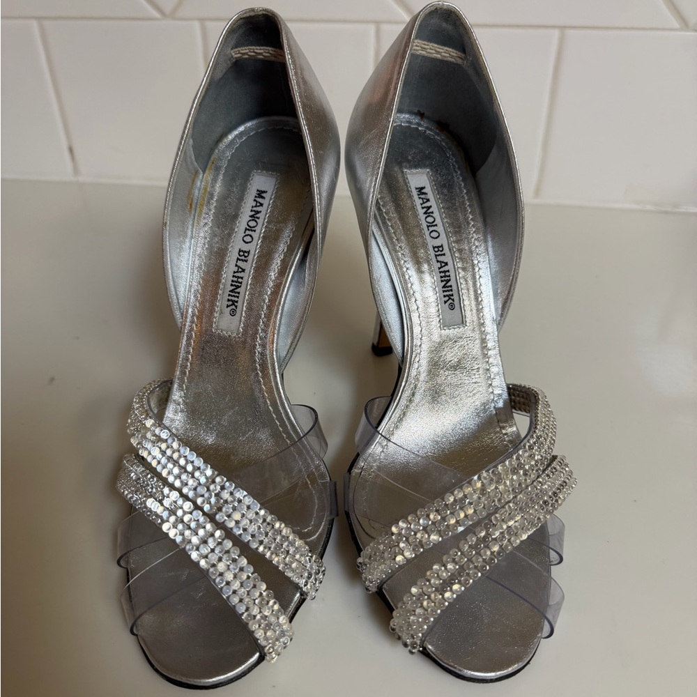 Silver Women's Heels